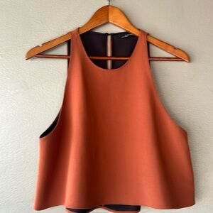 High-neck Cropped Tank || Zara